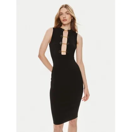 Zdjęcie Elisabetta Franchi Sukienka koktajlowa AM-50S-41E3-V500 Czarny Slim Fit