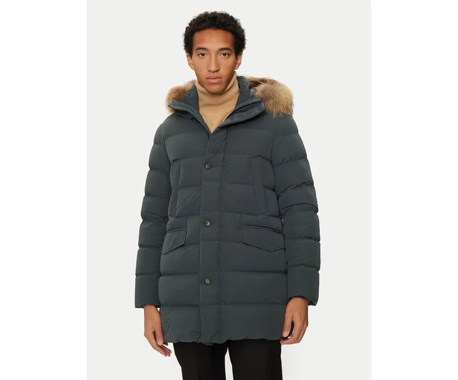 obrazek 1 Hetregó Kurtka puchowa Parker 8N436M Zielony Regular Fit