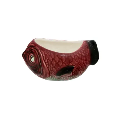 Zdjęcie Osobliwa miska ceramiczna - model ryby - Bordallo Pinheiro
