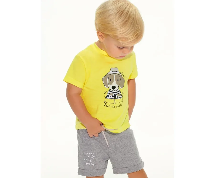 obrazek 1 Mayoral Komplet t-shirt, top i spodenki 1644 Kolorowy Regular Fit
