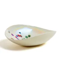 Picture Artistically painted bowl with Murano glass