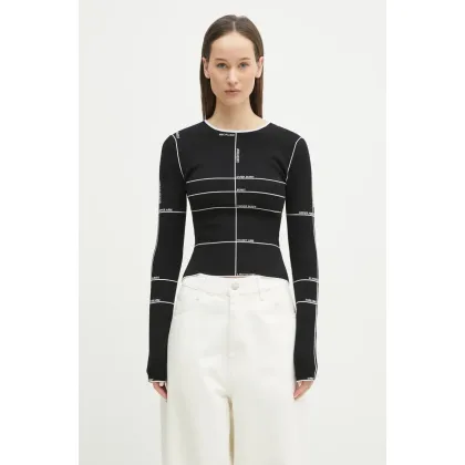 Zdjęcie VETEMENTS sweter Knitted Longsleeve damskie kolor czarny lekki WA66KN110X