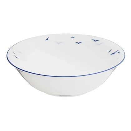 Zdjęcie Stylowa okrągła mała miska z porcelany zdobiona motywem ptaków w stylu klasycznym – Tettau