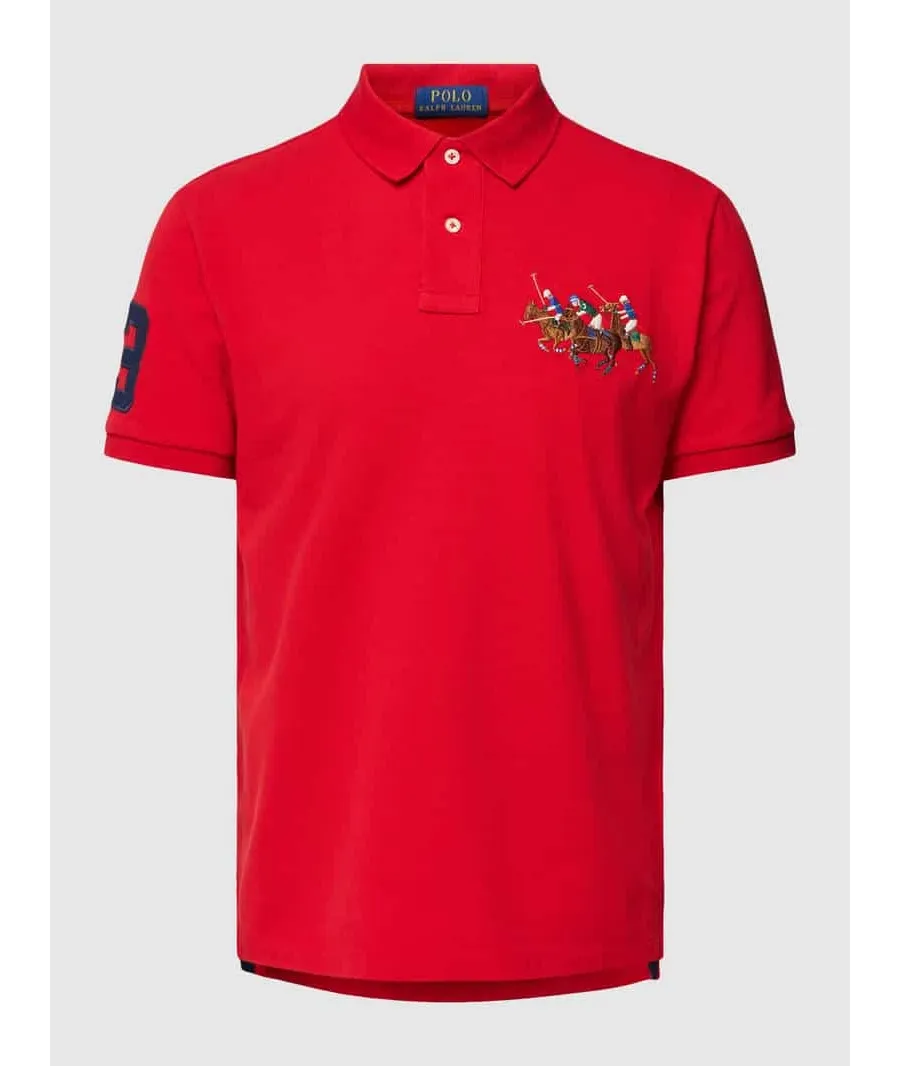 obrazek 1 Koszulka polo o kroju custom slim fit z wyhaftowanym motywem