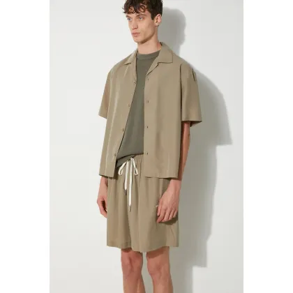 Zdjęcie MKI MIYUKI ZOKU koszula Tencel Vacation Shirt męska kolor zielony relaxed TENCEL.VACATION.SHIRT