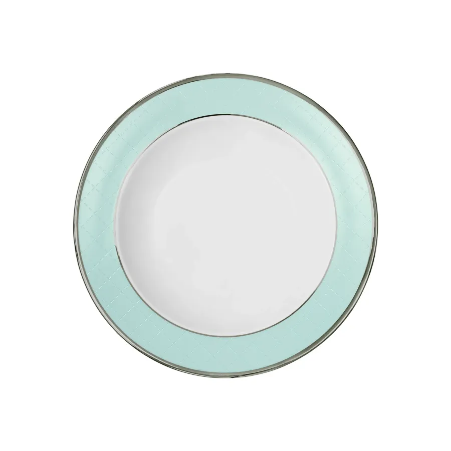 obrazek 1 Ekskluzywny porcelanowy głęboki talerz z kolekcji Ethereal Blue - Porcel