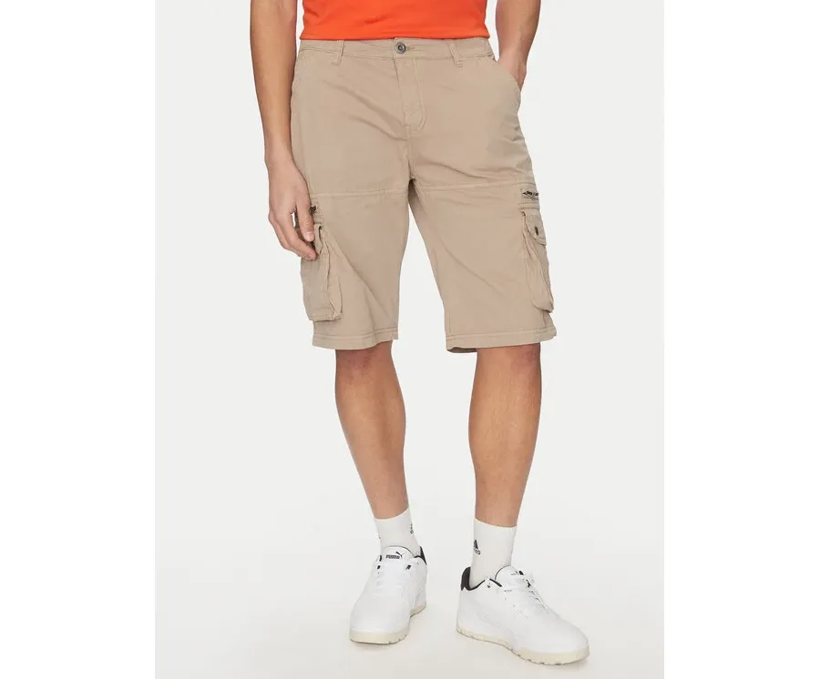 obrazek 1 Alpha Industries Szorty materiałowe 136250 Beżowy Regular Fit