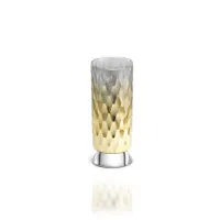 Zdjęcie Kryształowy pojemnik na szczoteczki z drobnym sześciokątnym wzorem do łazienki - Il Paralume Marina