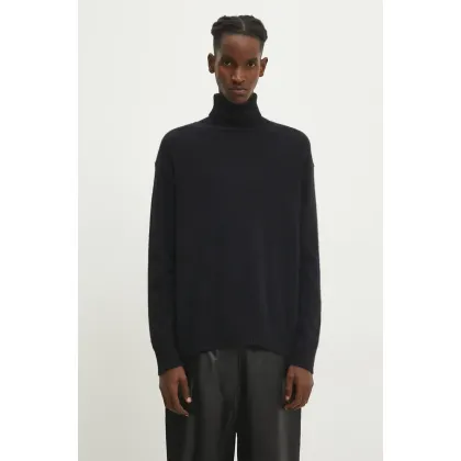 Zdjęcie A.P.C. sweter wełniany Pull Marc męski kolor czarny z golferm WYAAD-H23135