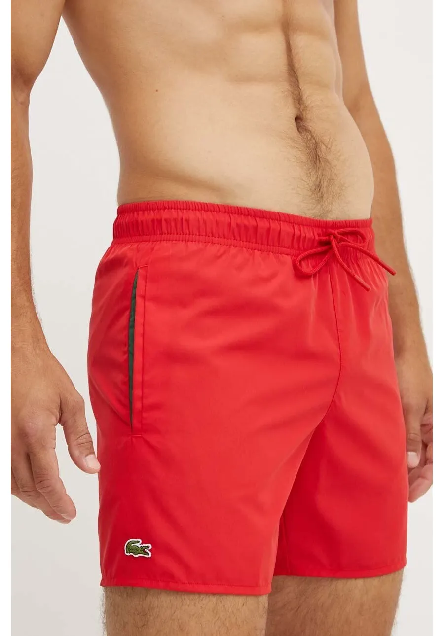 obrazek 1 Lacoste szorty kąpielowe kolor czerwony MH6270