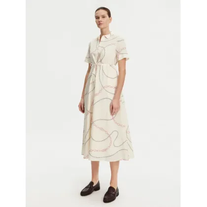 Zdjęcie Tommy Hilfiger Sukienka koszulowa Voile WW0WW46009 Beżowy Regular Fit