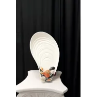 Zdjęcie Duża taca w kształcie muszli do serwowania dań z ryb - Le Ceramiche
