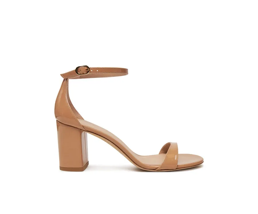 obrazek 1 Stuart Weitzman Sandały Nudist Block 75 SJ983 Beżowy