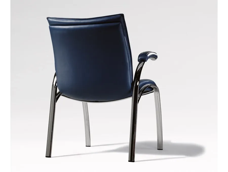 picture 2 Office chair with a chrome coated base