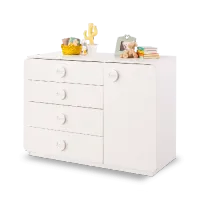 Picture Exclusive chest of drawers with a cabinet for a children's room - Cilek