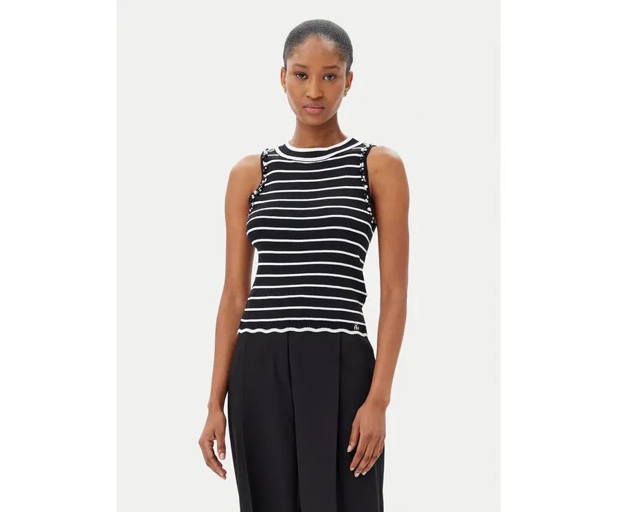 obrazek 1 ARTIGLI Top ACMA001916 034 Czarny Regular Fit
