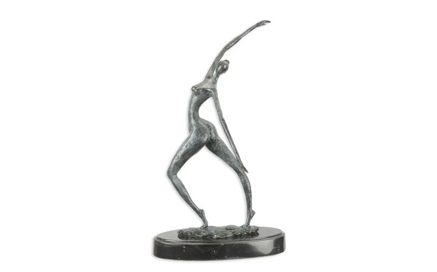 obrazek 1 Stylowa rzeźba kobiety w stylu modernistycznym wykonana z brązu