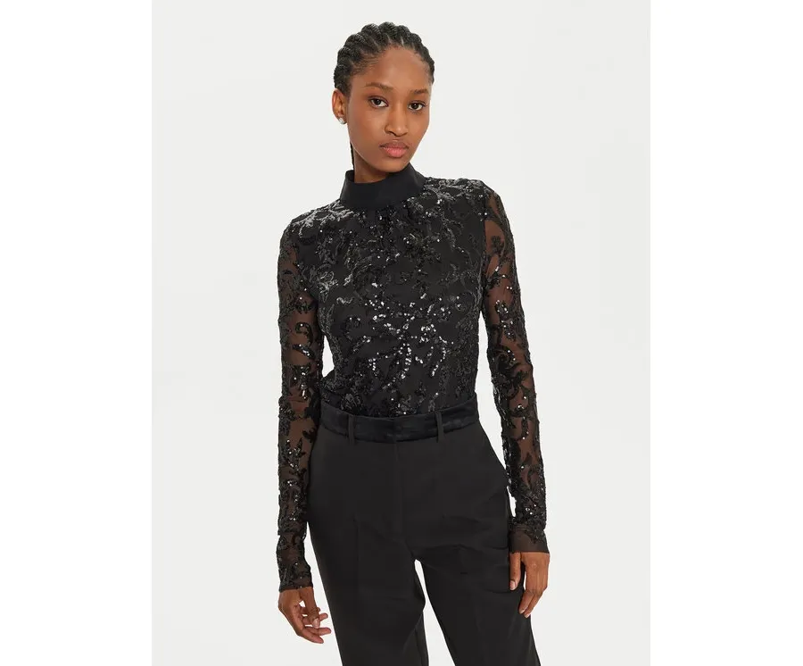 obrazek 1 ViCOLO Body TS0270 Czarny Slim Fit