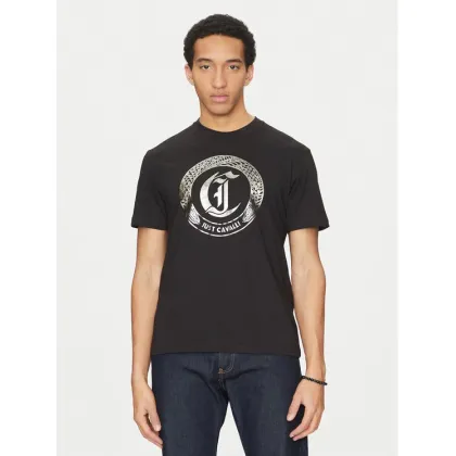Zdjęcie Just Cavalli T-Shirt 78OAHT14 Czarny Regular Fit