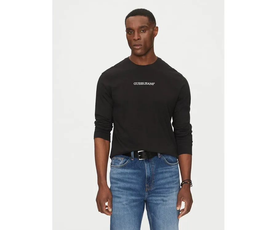 obrazek 1 Guess Jeans Longsleeve M5RI84 K8HM0 Czarny Slim Fit