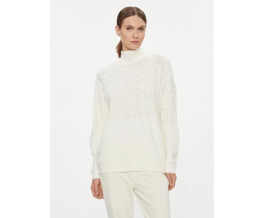 obrazek 1 Silvian Heach Sweter GPA23251LU Écru Regular Fit
