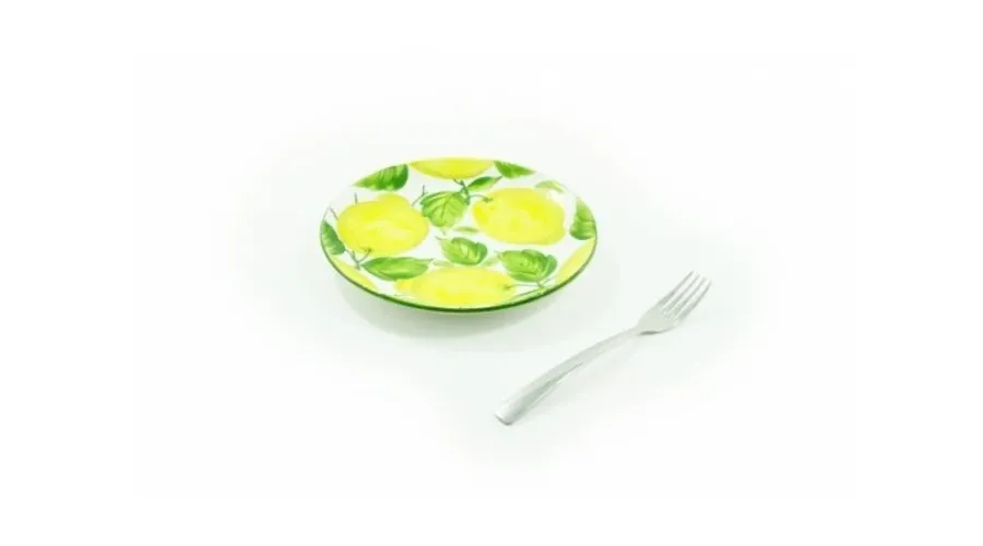 obrazek 2 Ceramiczny talerz 21 cm zdobiony motywem cytryn - Le Ceramiche
