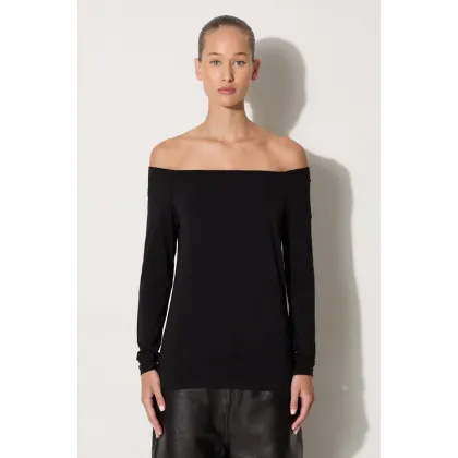 Zdjęcie Samsoe Samsoe longsleeve NANA damski kolor czarny F00001550