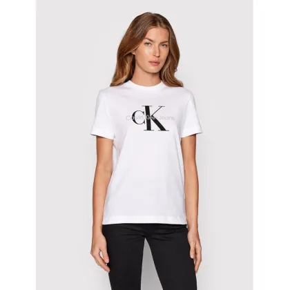 Zdjęcie Calvin Klein Jeans T-Shirt J20J219142 Biały Regular Fit