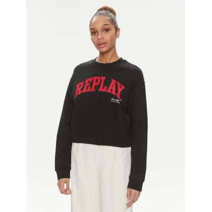 Zdjęcie Replay Bluza W3104.000.23591 Czarny Regular Fit REPLAY