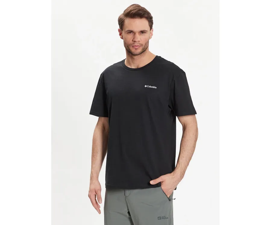 obrazek 1 Columbia T-Shirt Basic Logo 1680053 Czarny Regular Fit