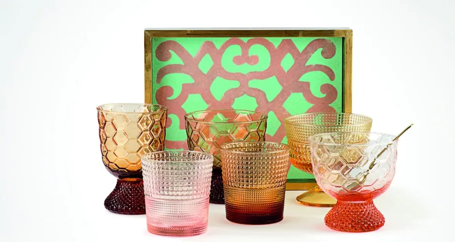 picture 2 Italian set of 6 Vintage ice cream cups in different colors - IVV