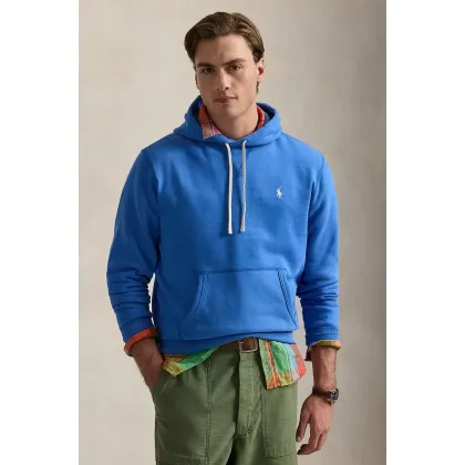 Zdjęcie Polo Ralph Lauren bluza męska kolor niebieski z kapturem gładka 710766778