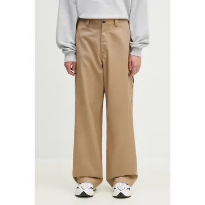 Zdjęcie AMBUSH spodnie bawełniane Travertine kolor beżowy proste BMCF003F24FAB0016100