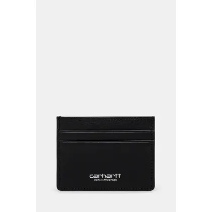 Zdjęcie Carhartt WIP etui na karty skórzane Vegas Cardholder kolor czarny I033109
