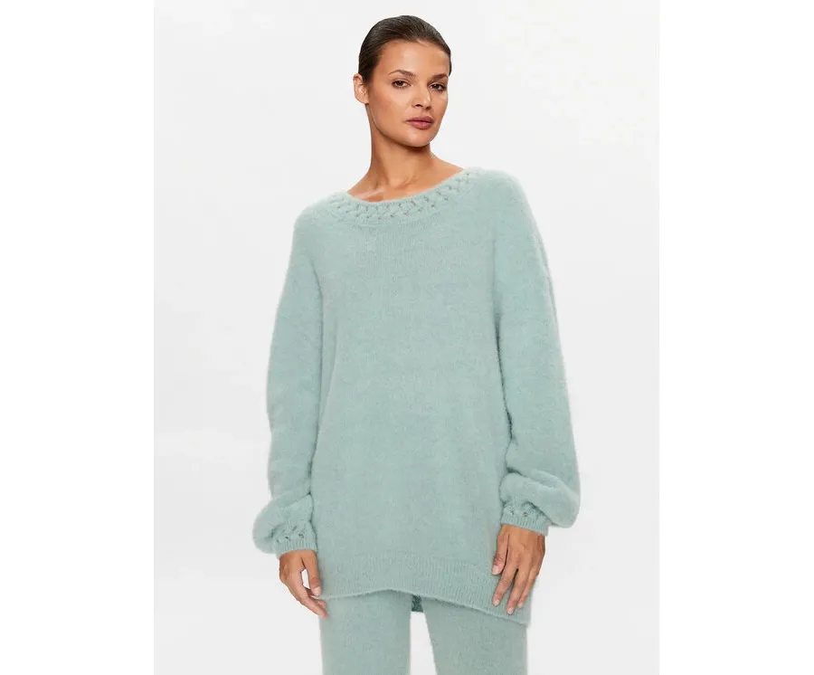 obrazek 1 La Perla Sweter 0055940 Zielony Relaxed Fit