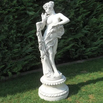 Zdjęcie Stylowa rzeźba do ogrodu pięknej młodej dziewczyny - Italpark