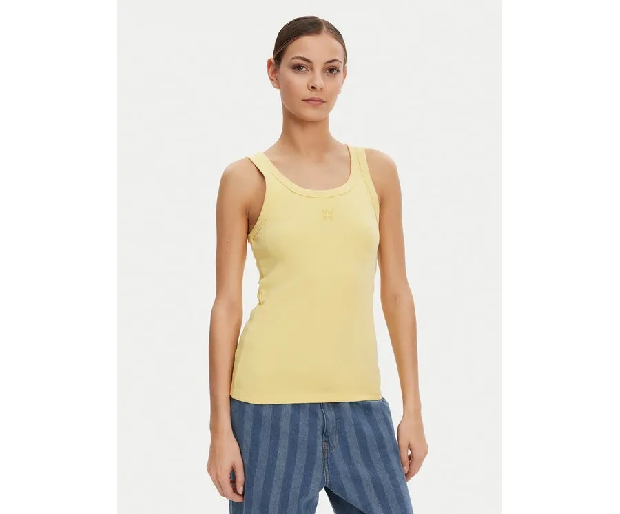 obrazek 1 HUGO Top Datamia 50514489 Żółty Slim Fit
