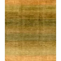 Picture Yellow and green woolen hand-woven rug from Iran - Jordan