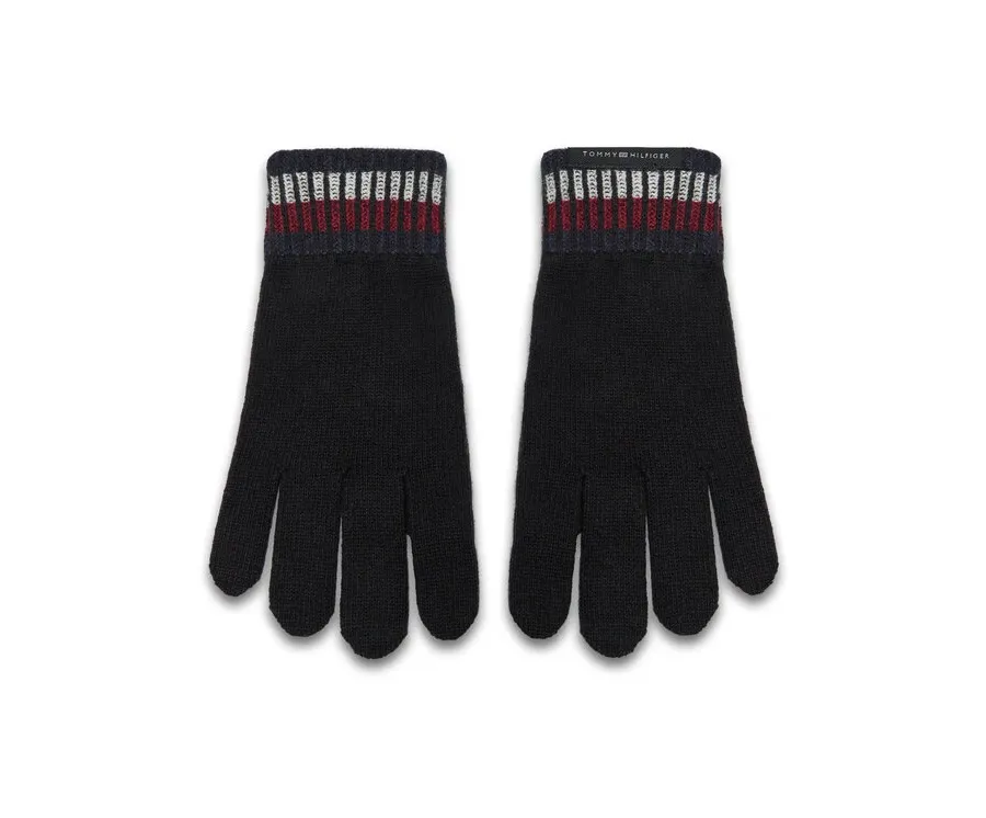 obrazek 1 Tommy Hilfiger Rękawiczki Damskie AM0AM12827 Czarny