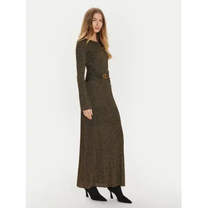 Zdjęcie TWINSET Sukienka dzianinowa 242TT3460 Czarny Slim Fit