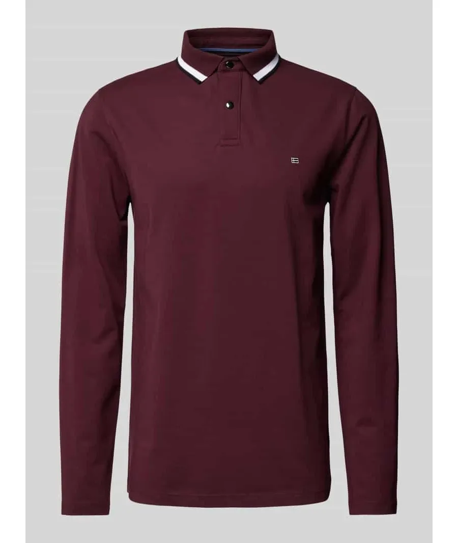obrazek 1 Sweter z dzianiny z kołnierzykiem polo