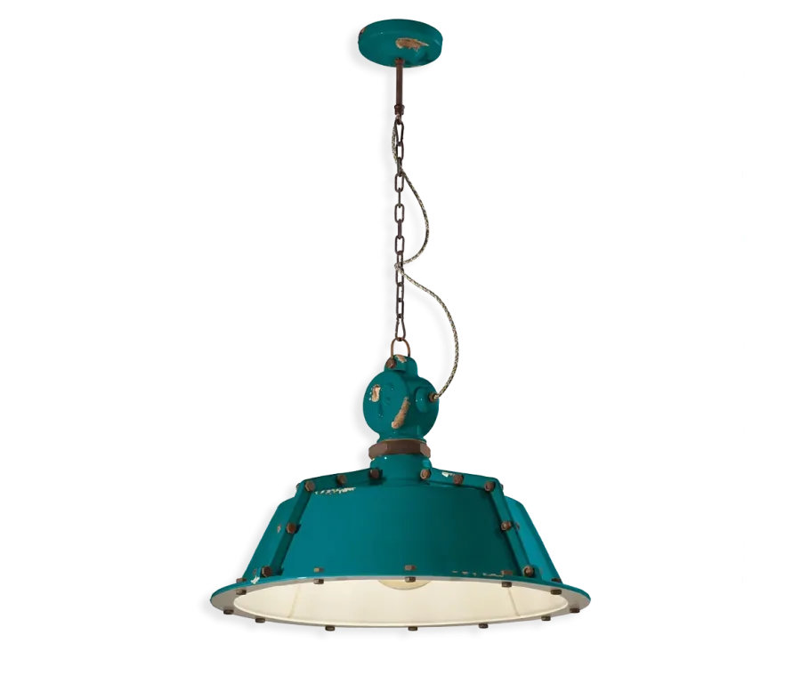 obrazek 6 Oryginalna włoska duża lampa wisząca Industrial