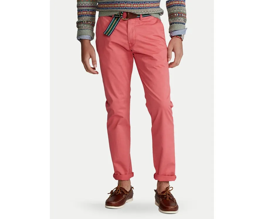 obrazek 1 Polo Ralph Lauren Chinosy 710704176005 Różowy Slim Fit