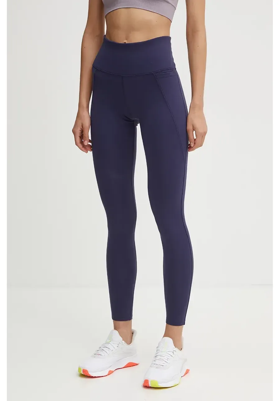 obrazek 1 Reebok Classic legginsy treningowe Lux HS4706 kolor granatowy gładkie 100027322
