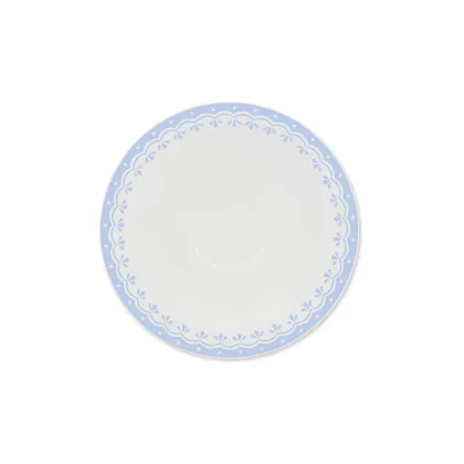 Zdjęcie Czeski spodek z porcelany zdobiony subtelnym niebieskim motywem - wariant 3 – Leander