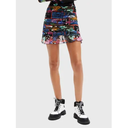 Zdjęcie Desigual Spódnica mini MONSIEUR CHRISTIAN LACROIX Party 22WWFK04 Kolorowy Slim Fit