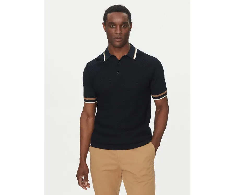 obrazek 1 KARL LAGERFELD Polo 655017 552307 Granatowy Slim Fit