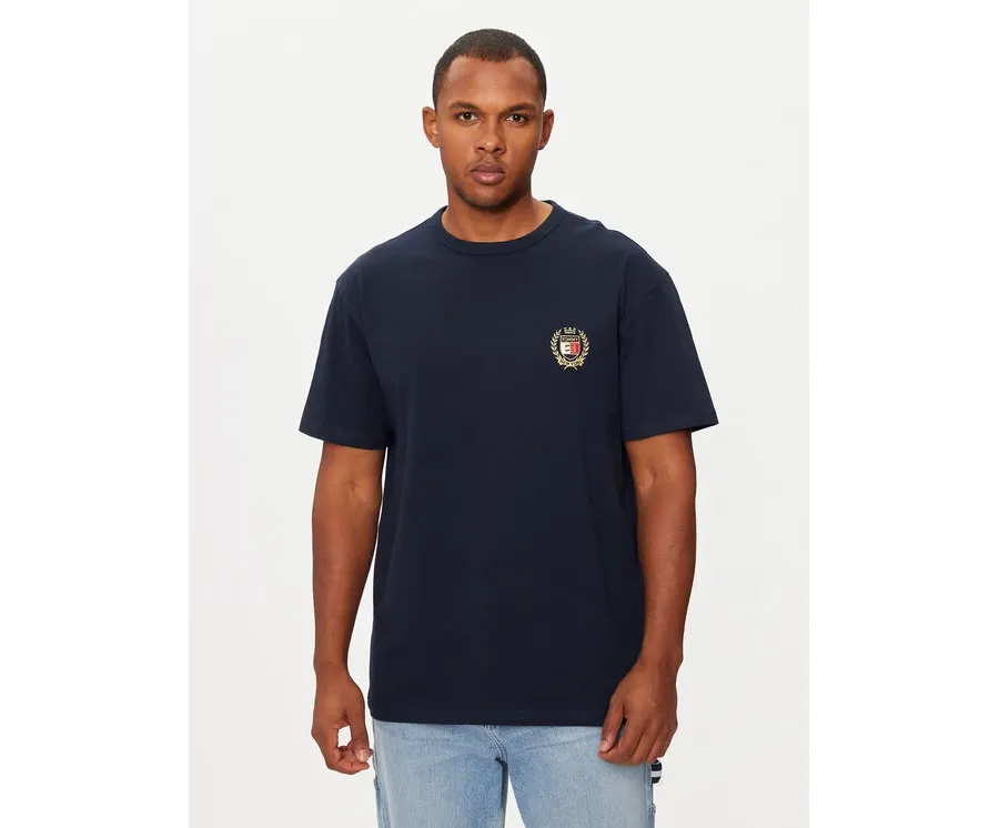 obrazek 1 Tommy Jeans T-Shirt DM0DM19687 Granatowy Regular Fit