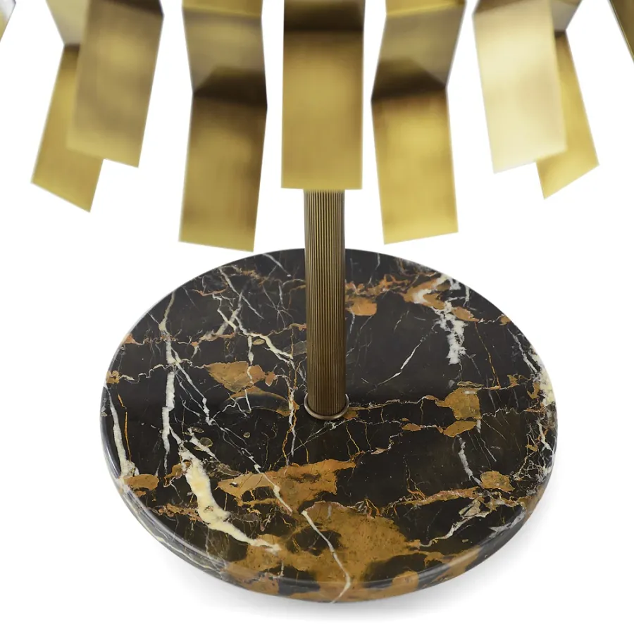 obrazek 4 Lampa stołowa z mosiężnymi dekoracyjnymi elementami H.75xL.50xP.30 cm