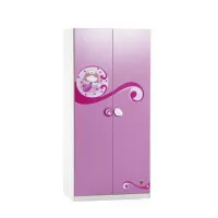 Picture Exclusive wardrobe with pink fronts for a girl's bedroom - Cilek